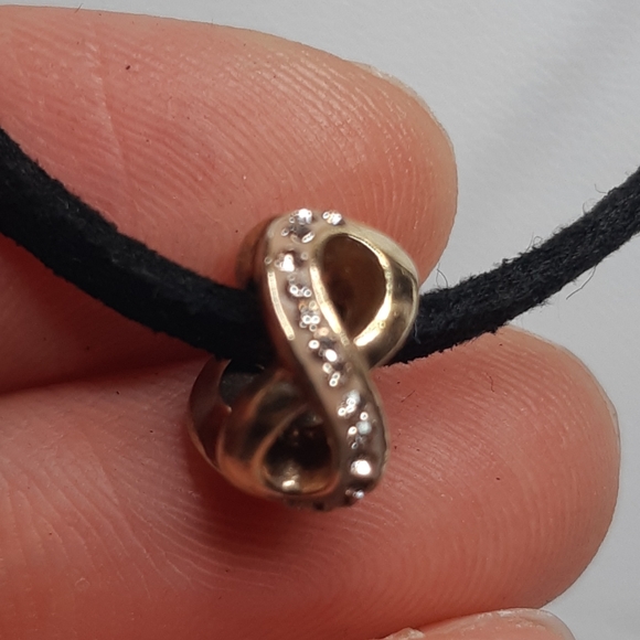 Rose Gold Plated Sterling Silver Charm Necklace - Picture 4 of 8